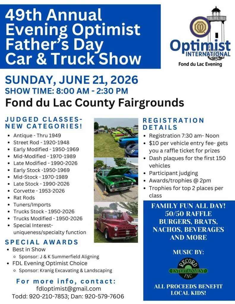 Photo of 49th Annual Evening Optimist Father's Day Car & Truck Show Event