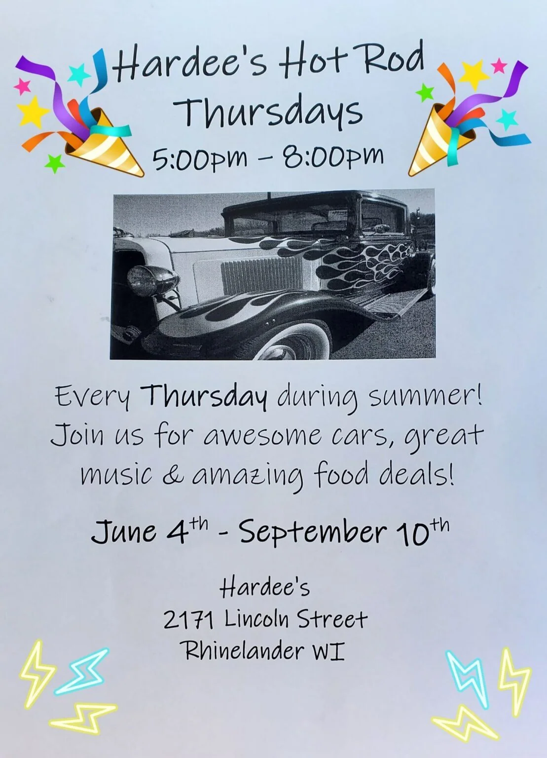 Photo of Hardee's Hot Rod Thursdays Event