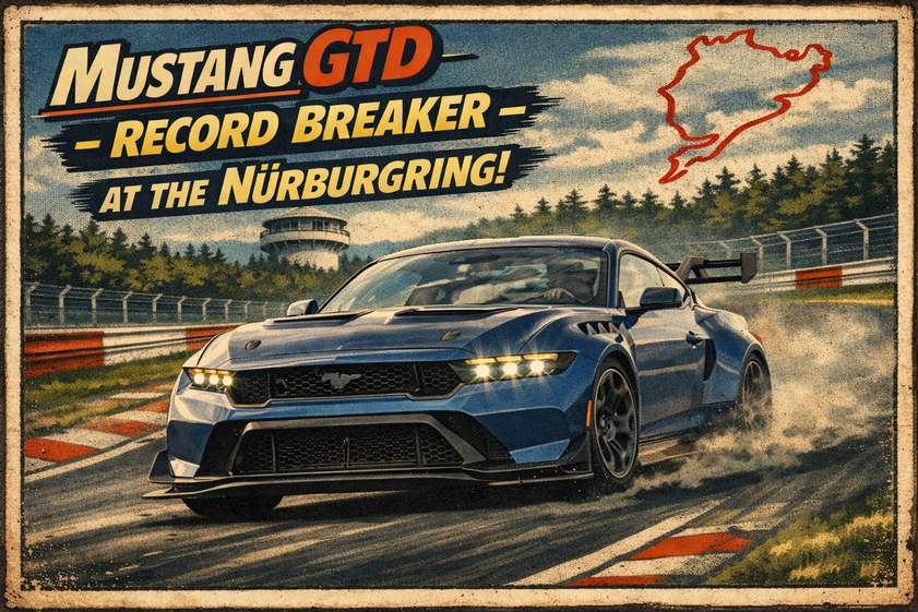 Accompanying image for Is This a REAL Mustang? GTD Takes on the ZR1 at the Nürburgring